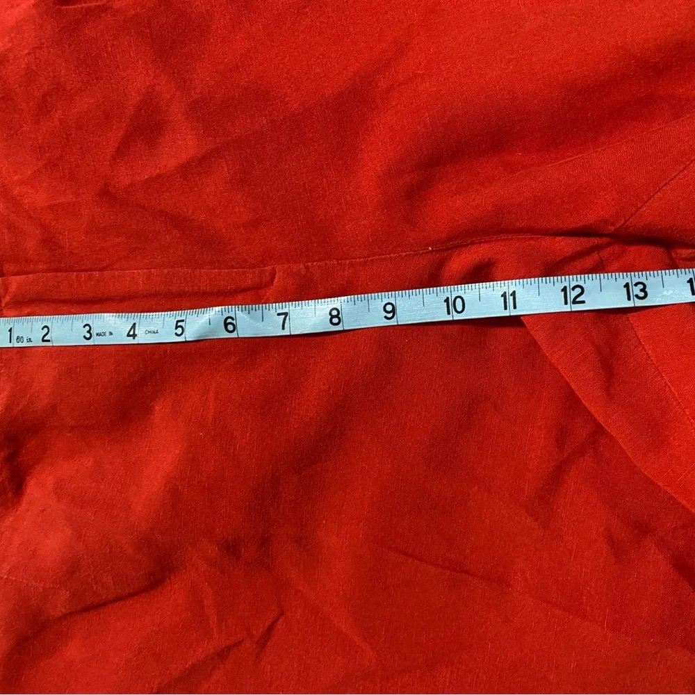 Kasper orange linen